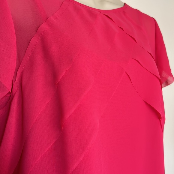 LIZ CLAIBORNE | WOMENS TOP | MED | HOT PINK - Picture 2 of 9